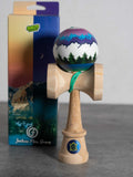 Sweets kendamas France Kendama Josh Joshua flow grove montagne ski forêt couché de soleil sunset sunrise sun amped shape new nouveau freestyle bilboquet juggle kenflip stall LEGEND Shape moon sun mountain CUSHION 