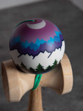 Sweets kendamas France Kendama Josh Joshua flow grove montagne ski forêt couché de soleil sunset sunrise sun amped shape new nouveau freestyle bilboquet juggle kenflip stall LEGEND Shape moon sun mountain CUSHION 
